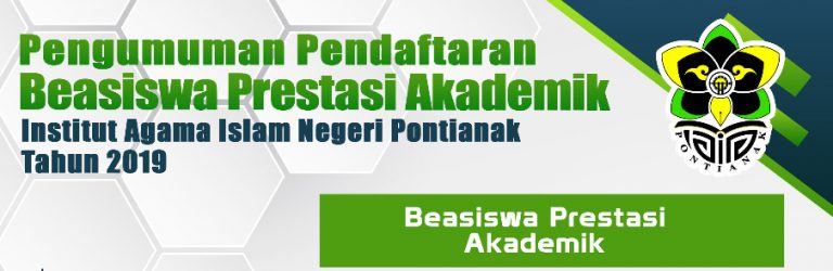 Pengumuman Beasiswa Prestasi Akademik IAIN Pontianak Tahun 2019